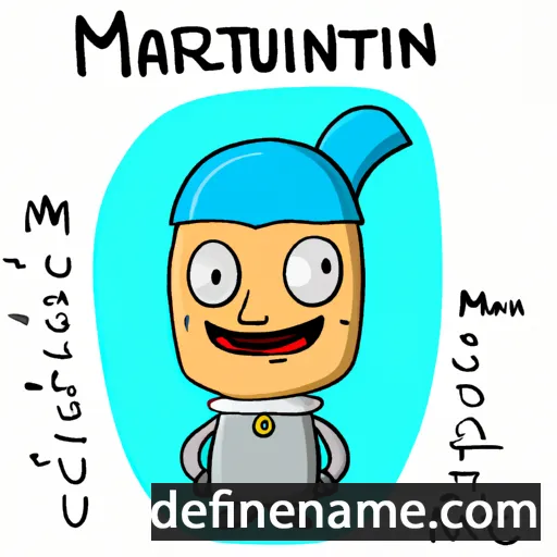 cartoon of the name Martinianu