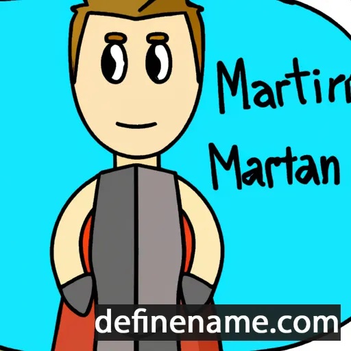 cartoon of the name Martynian