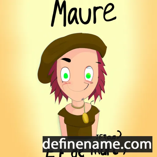 cartoon of the name Marue