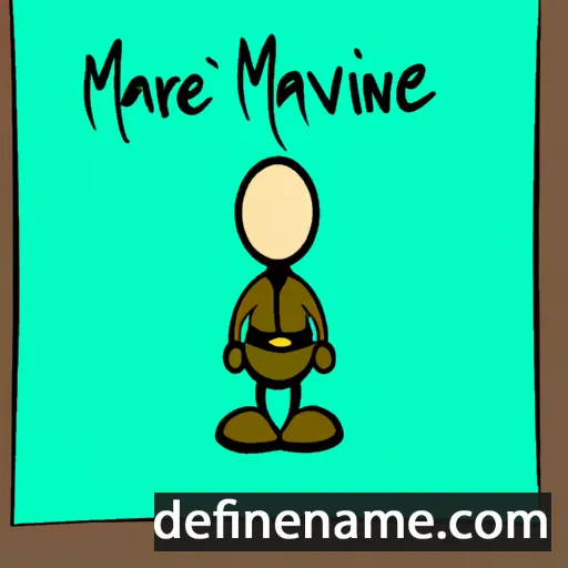 Marvine cartoon