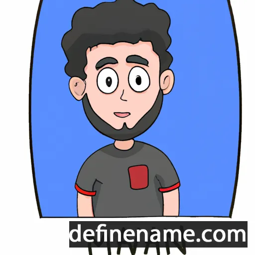 cartoon of the name Marwan