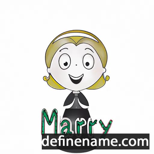 cartoon of the name Mary