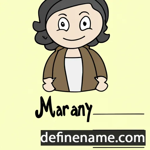 cartoon of the name Maryjean