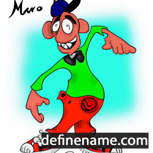 cartoon of the name Marzelo