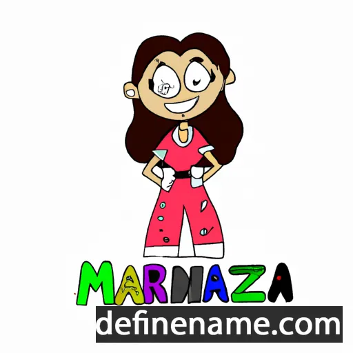 cartoon of the name Marzianna