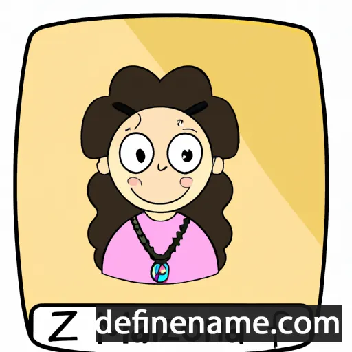 cartoon of the name Marziona