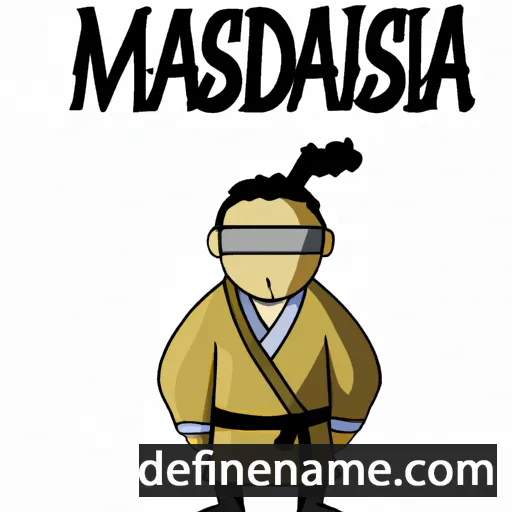 cartoon of the name Masahide