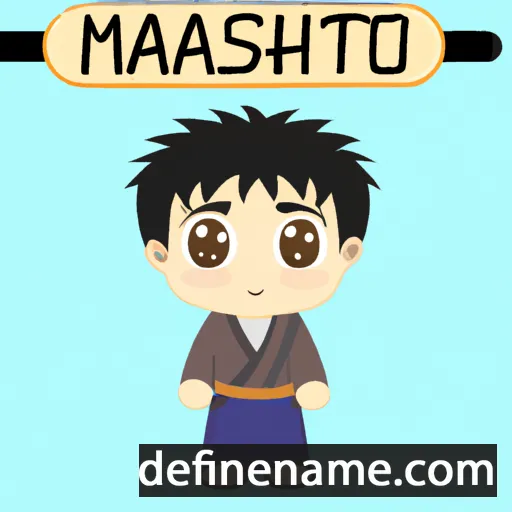 cartoon of the name Masahito