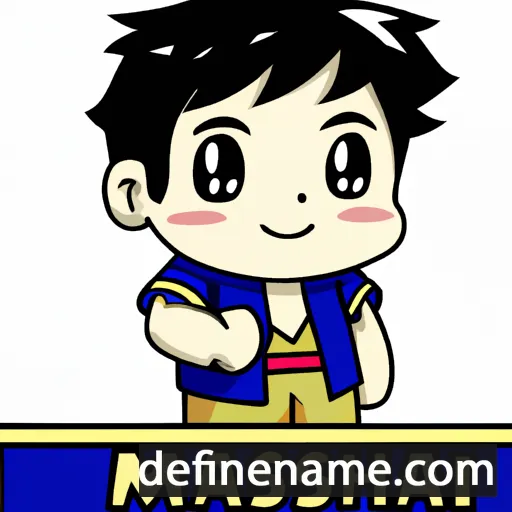 cartoon of the name Masamichi