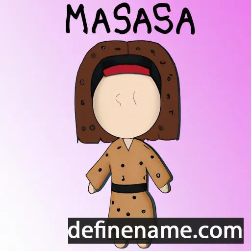 cartoon of the name Masana