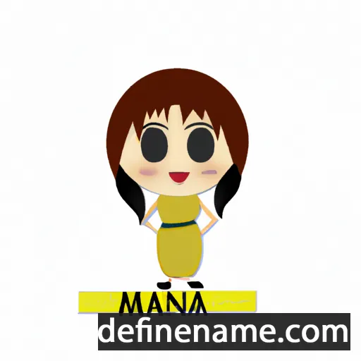 cartoon of the name Masana