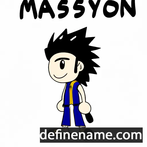 cartoon of the name Masayori