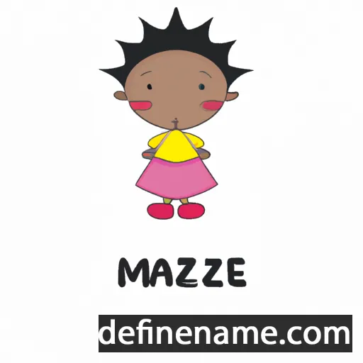 cartoon of the name Masizane