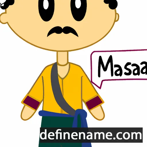 cartoon of the name Massaaq