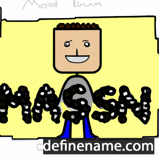 cartoon of the name Massen