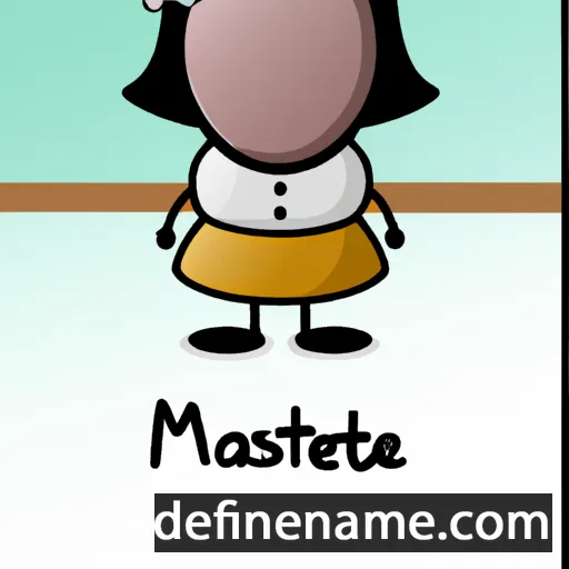 cartoon of the name Massette