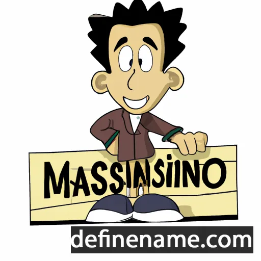 cartoon of the name Massimino