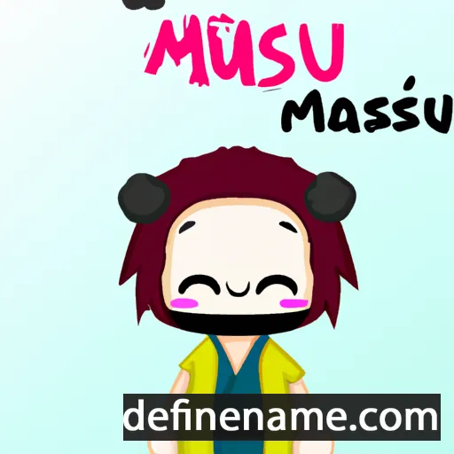 cartoon of the name Masu