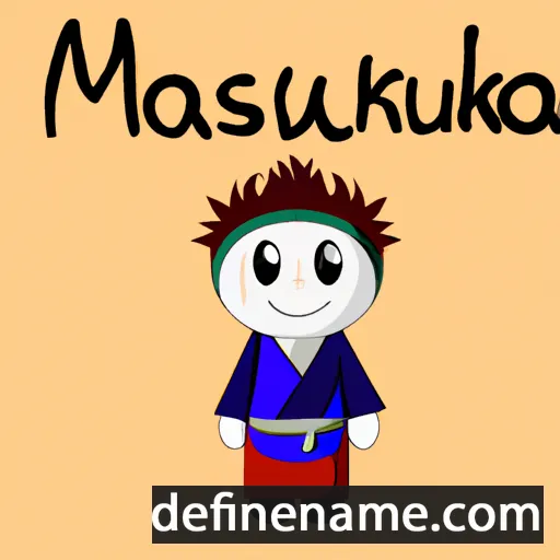 cartoon of the name Masutaka