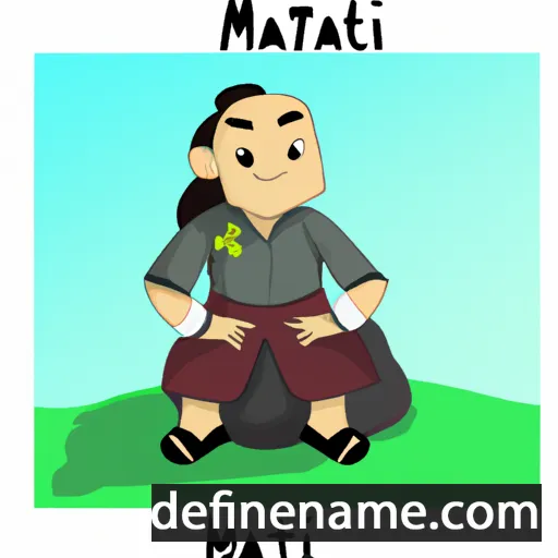 cartoon of the name Matai