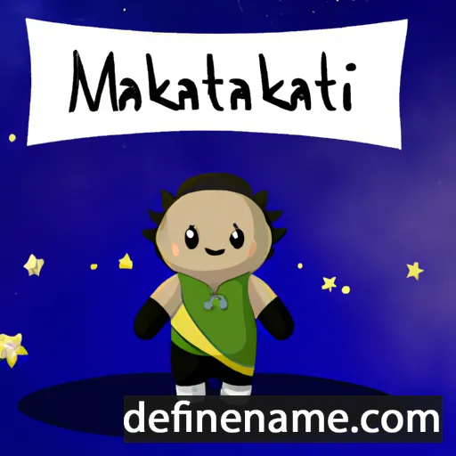 cartoon of the name Matariki