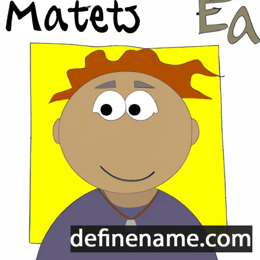 cartoon of the name Mateas