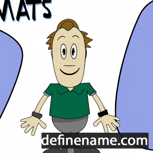 cartoon of the name Matejs