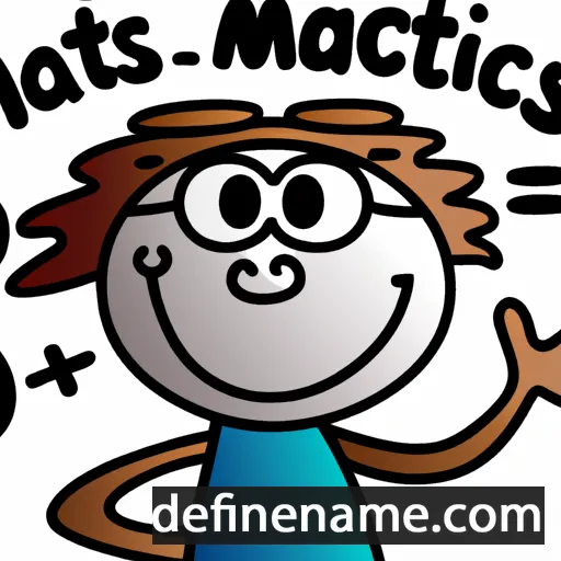 cartoon of the name Maths