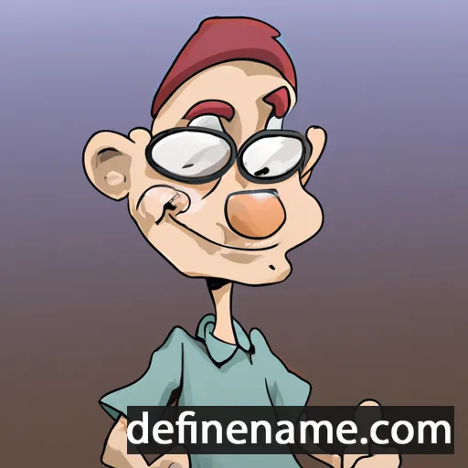 cartoon of the name Mathys