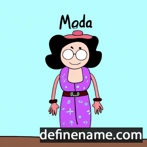 cartoon of the name Mávdná