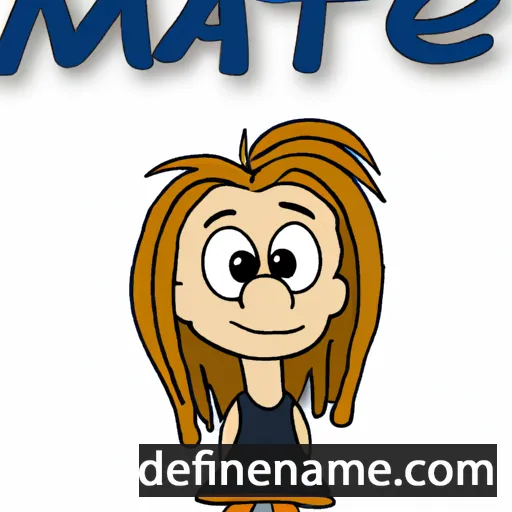 cartoon of the name Matie