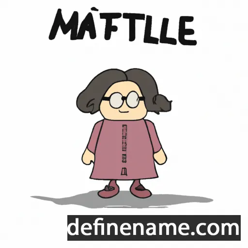 cartoon of the name Matile