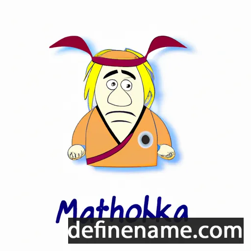 cartoon of the name Matoaka