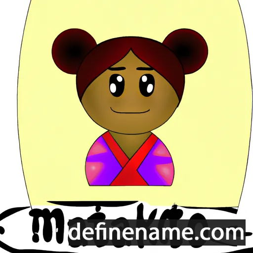 cartoon of the name Matoko