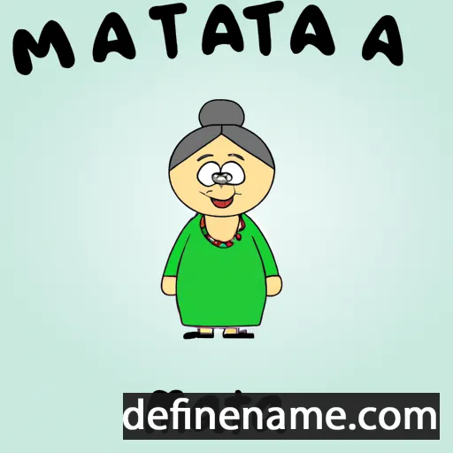 cartoon of the name Matrita