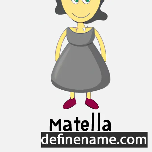 cartoon of the name Mattalena