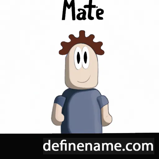 cartoon of the name Mattê