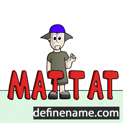 cartoon of the name Matthat