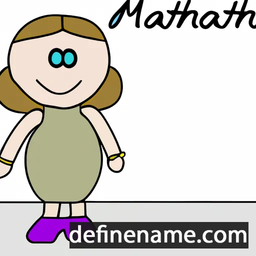 cartoon of the name Matthea