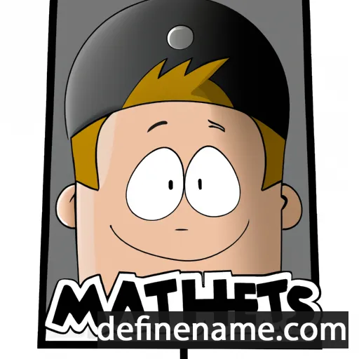 cartoon of the name Matthies