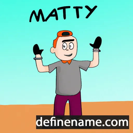 cartoon of the name Mattý