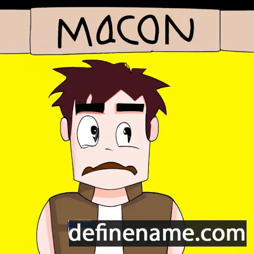 cartoon of the name Maucom