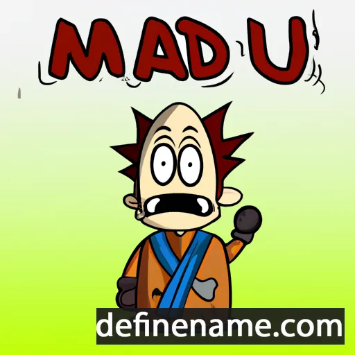 cartoon of the name Maudi