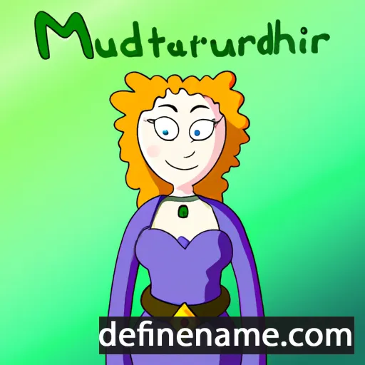 cartoon of the name Maudrith