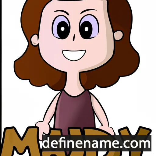 cartoon of the name Maudy