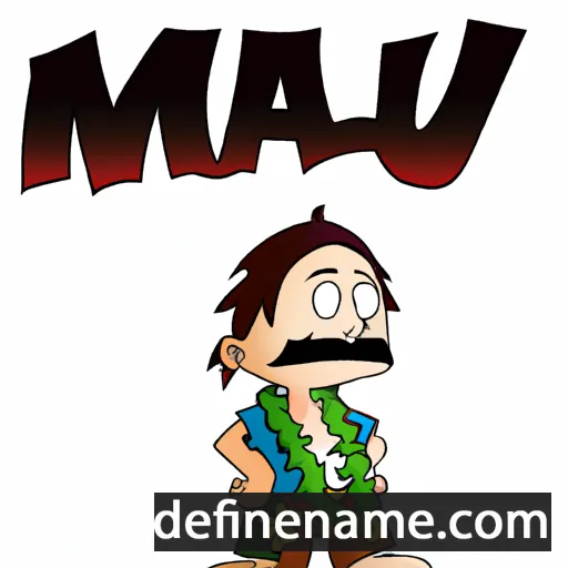 cartoon of the name Maui