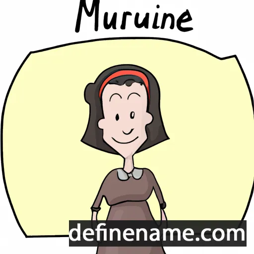 cartoon of the name Maurine