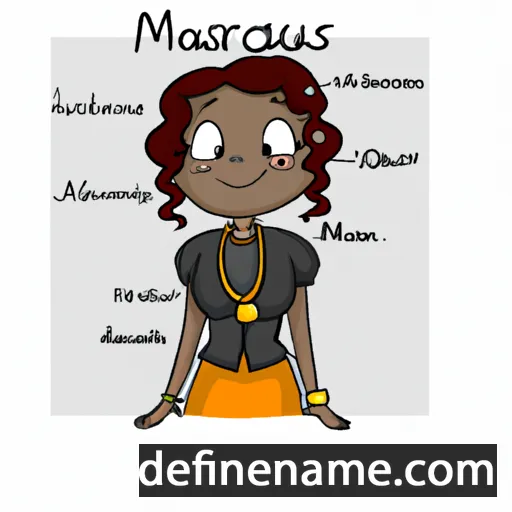 cartoon of the name Maurissa