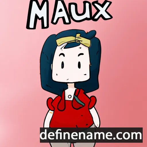 cartoon of the name Mauxi