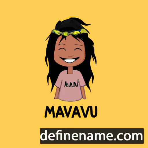 cartoon of the name Mavani